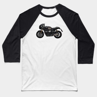 Thruxton TFC Cafe Racer Illustration Baseball T-Shirt